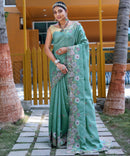 Ethereal Sky Color Soft Silk Saree