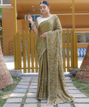 Regal Mehndi Green Color Soft Silk Saree