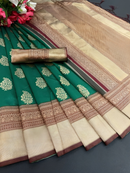 Enchanting Green Color Art Silk Saree