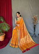 Glamorous Yellow Color Bandhej Patola Saree