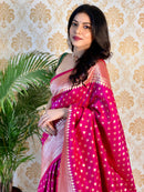 Enigmatic Magenta Color Banarasi Silk Saree