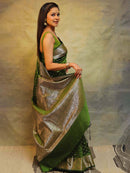 Serene Mehndi Green Color Art Silk Saree