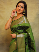 Serene Mehndi Green Color Art Silk Saree