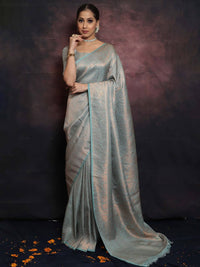 Ethereal Sea Green Color Art Silk Saree