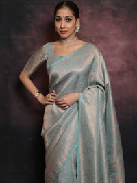 Ethereal Sea Green Color Art Silk Saree