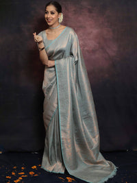 Ethereal Sea Green Color Art Silk Saree