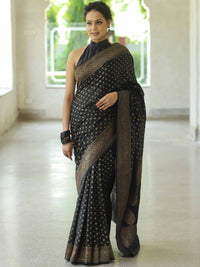 Gorgeous Black Color Art Silk Saree