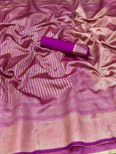 Vivacious Pink Color Art Silk Saree